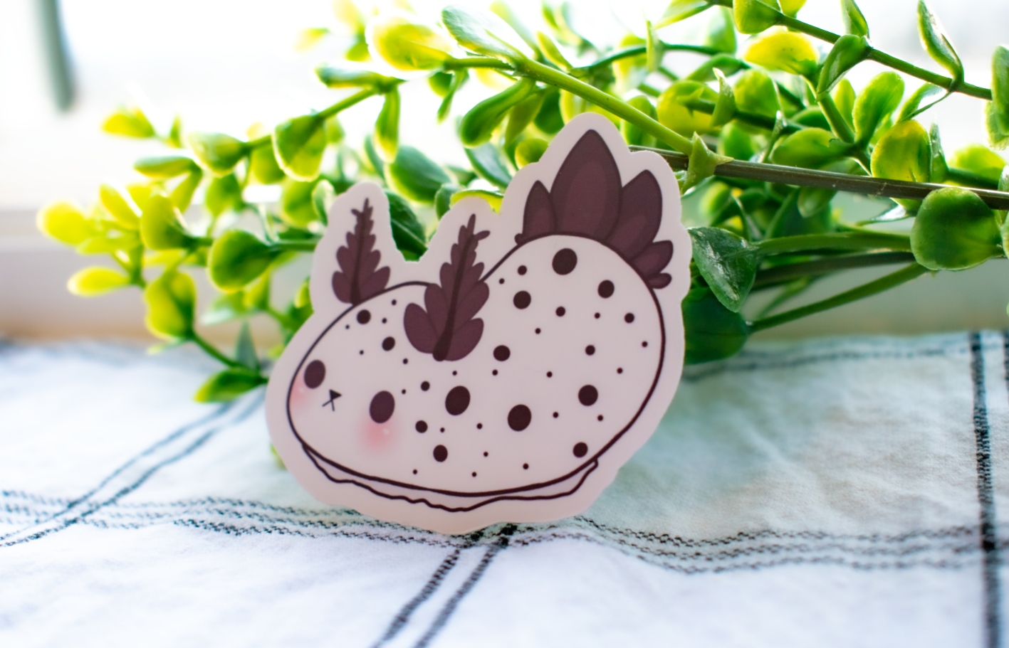 Sea Slug Bunny Sticker | perfect gift | perfect sticker | seaslug bunny | cute cheap stickers | waterbottle | free shipping | ocean sticker